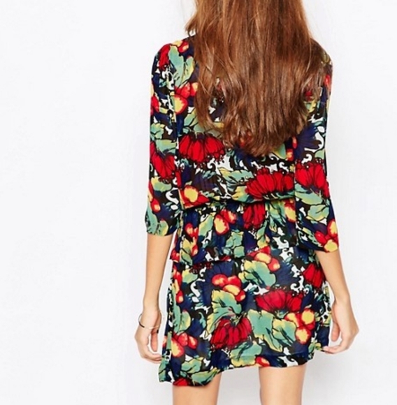 Ganni Mesdames Georgette Dress in tutti fruitti M - Picture 6 of 11